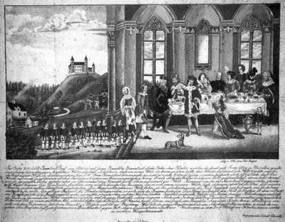 Welfensage Copper Engraving by Joseph Bayer